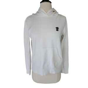 Uniqlo Kaws X Peanuts Snoopy Hoodie Sweatshirt Women's XS White Novelty Casual